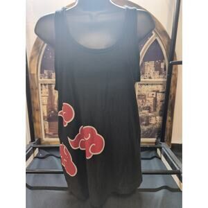naruto 20th anniversary tank top shippuden size small black hot topic